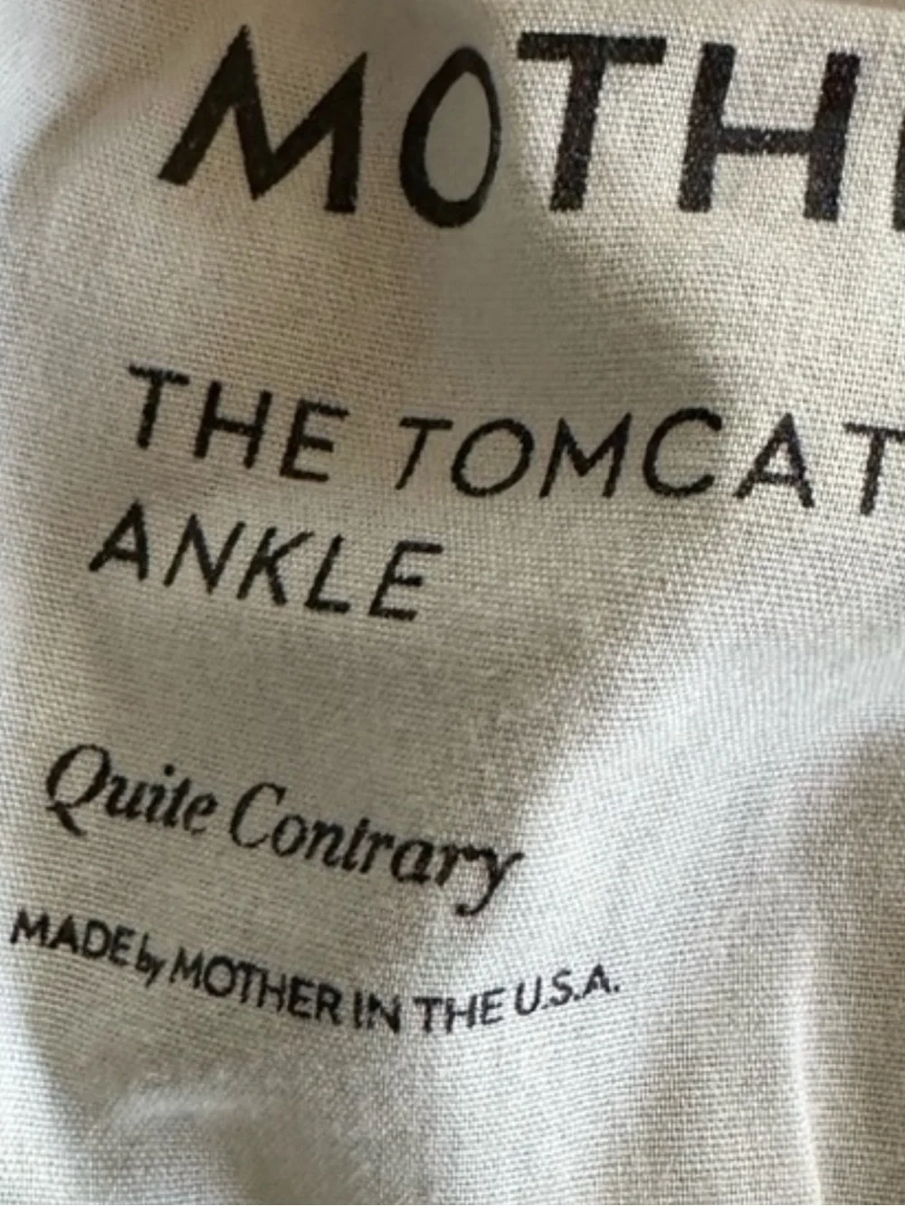 MOTHER Tomcat Ankle - Quite Contrary- 25 - Picture 3 of 3